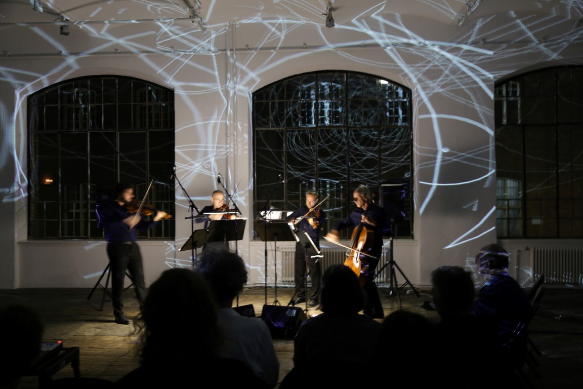 Konzert WUK m15 Odlewang, Yellow String Quartet anlässlich recreate 6.10.2018 (c) waldsoft