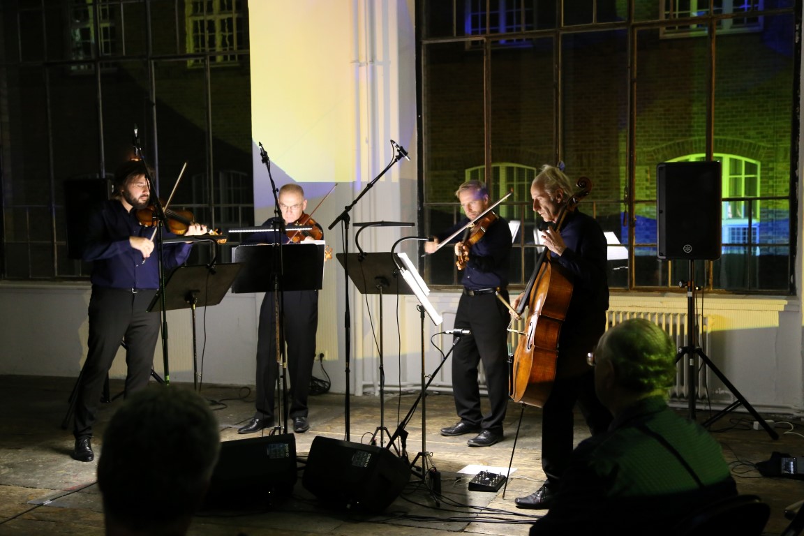 Konzert WUK m15 Odlewang, Yellow String Quartet anlässlich recreate 6.10.2018 (c) waldsoft